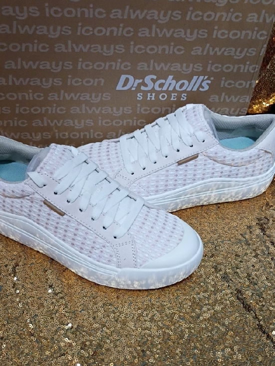 Dr. Scholl's Shoes - Dr. Scholl's Women's Light Pink Knit Lace-Up Sneakers